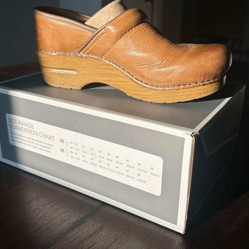 Dansko Tan Professional Leather Mules